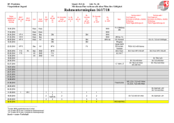 Rahmenterminplan Nr. 28