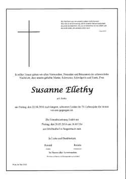 Ellethy Susanne - Pfarre Stegersbach