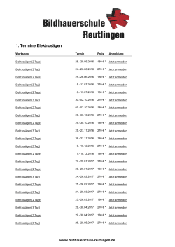 download-termine - Bildhauerschule Reutlingen