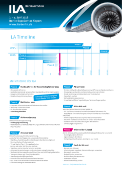 ILA Timeline - ILA Berlin Air Show 2016