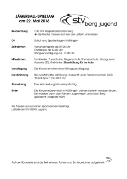 J&auml;gerball - STV Berg