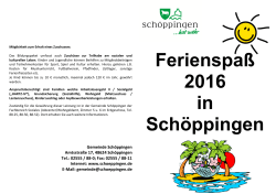 Flyer - Gemeinde Schöppingen