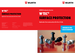 W  TEC® SURFACE PROTECTION Optimaler Korrosionsschutz für