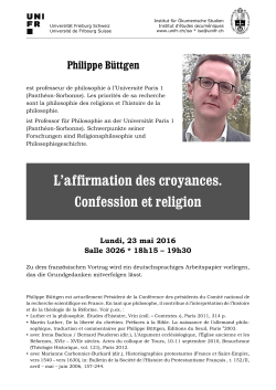 Invitation - Université de Fribourg