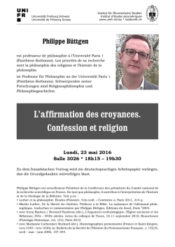 Invitation - Universit&eacute; de Fribourg