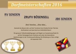 Dorfmeisterschaften 2016