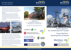 Projekt MariStart - das Ausbildungsschiff Naarden Project MariStart