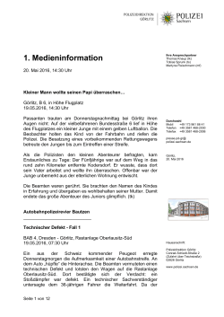 Medieninformation - Polizei Sachsen