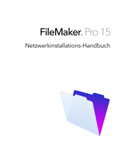 FileMaker Pro 15 Netzwerkinstallations-Handbuch