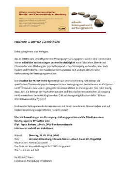 Handout - ALLIANZ Psychotherapeutischer Berufs