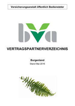 vertragspartnerverzeichnis