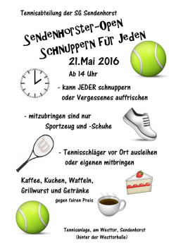 21.Mai 2016 - SG Sendenhorst Badminton