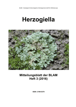 Herzogiella - Bryologisch-lichenologische Arbeitsgemeinschaft f&uuml;r