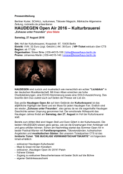 HAUDEGEN Open Air 2016 – Kulturbrauerei