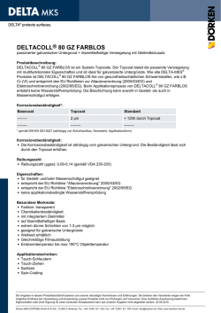 deltacoll&reg; 80 gz farblos - D&ouml;rken MKS