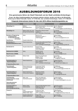 Aktuelles - Amtsblatt Leinfelden