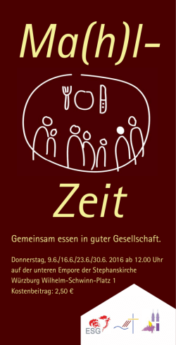 Gemeinsam essen in guter Gesellschaft.