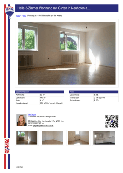 Helle 3-Zimmer Wohnung mit Garten in Neuhofen