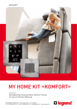 Flyer My Home Kit "Komfort"