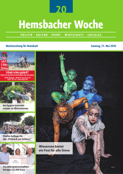 Hemsbacher Woche - lokalmatador.de