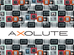 Design-Schalterserie AXOLUTE Das Schalterprogramm AXOLUTE