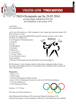 TKD-Olympiade am Sa 28.05.2016 - Young