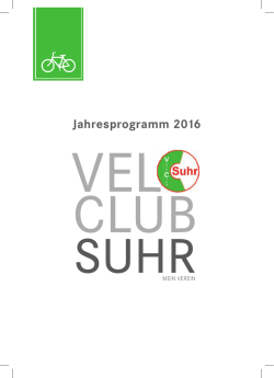 Jahresprogramm 2016