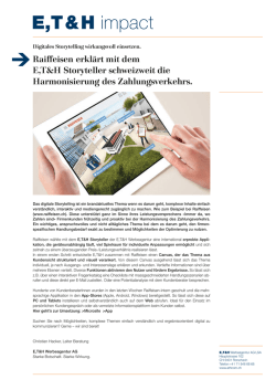 E, T & H impact - E,T&H Werbeagentur AG