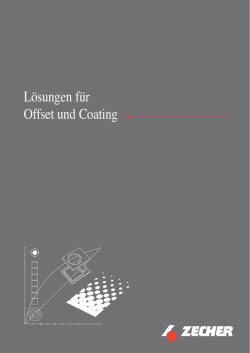 Lösungen für Offset und Coating