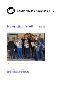 Newsletter Nr. 68 - schachclub bendorf