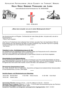 TIP_2016_07 ab 15.5.2016 - Katholische Kirche Fronhausen
