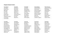 Gruppeneinteilung internes Turnier