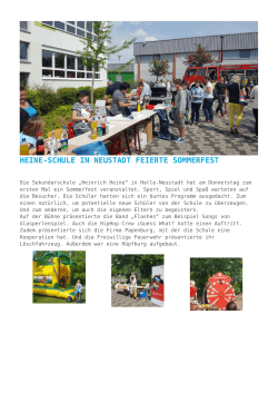 Heine-Schule in Neustadt feierte Sommerfest