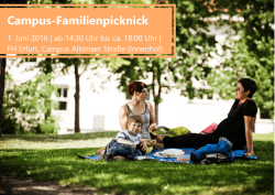 Campus-Familienpicknick - Fachhochschule Erfurt