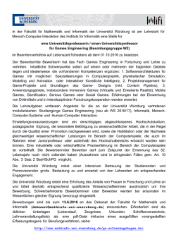 In der Fakult&auml;t f&uuml;r Mathematik und Informatik der Universit&auml;t