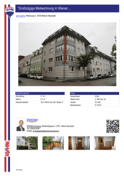 Gro&szlig;z&uuml;gige Mietwohnung in Wiener Neustadt