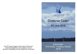 Diessner Teller - MTV Diessen &ndash; Segeln & Surfen