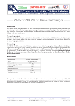 VARYBOND VB 06 Universalreiniger - Mano Seiler MS-OIL