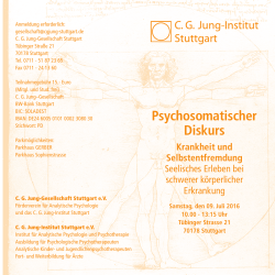 Flyer - CG Jung Institut Stuttgart