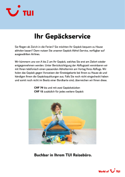 Ihr Gep&auml;ckservice