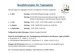 Info-Blatt! - Burg Falkenstein