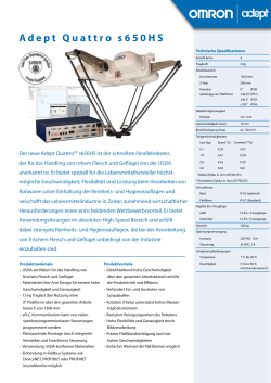 Adept Quattro s650HS - Adept Technology GmbH