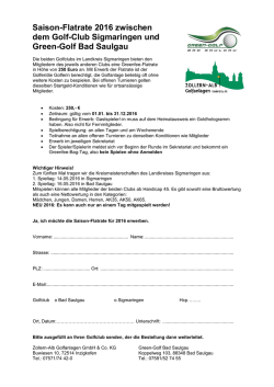 Infoblatt Greefee-Flatrate - Green