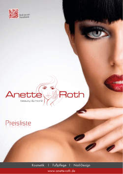 Preisliste - Anette Roth
