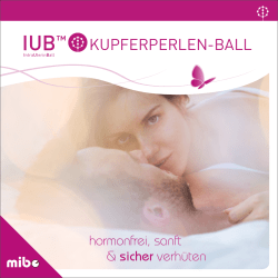 IUB&trade; Brosch&uuml;re - IUB Kupferperlen-Ball | Hormonfrei, sanft & sicher