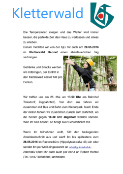 Die Temperaturen steigen und das Wetter wird immer