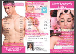 Flyer-Download - Narin Kosmetik - Dauerhafte Haarentfernung