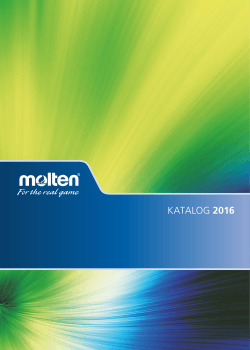 Molten Katalog 2016