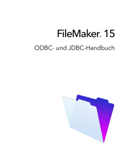 FileMaker 15 ODBC- und JDBC-Handbuch