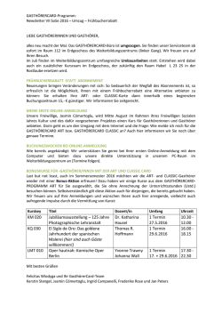 Newsletter VII vom 19.05.2016